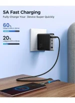 SA31-CC5 Pioneer Series 240W Fast Data Charging Cable (Type-C to Type-C) 1.2m - Black - Image 6