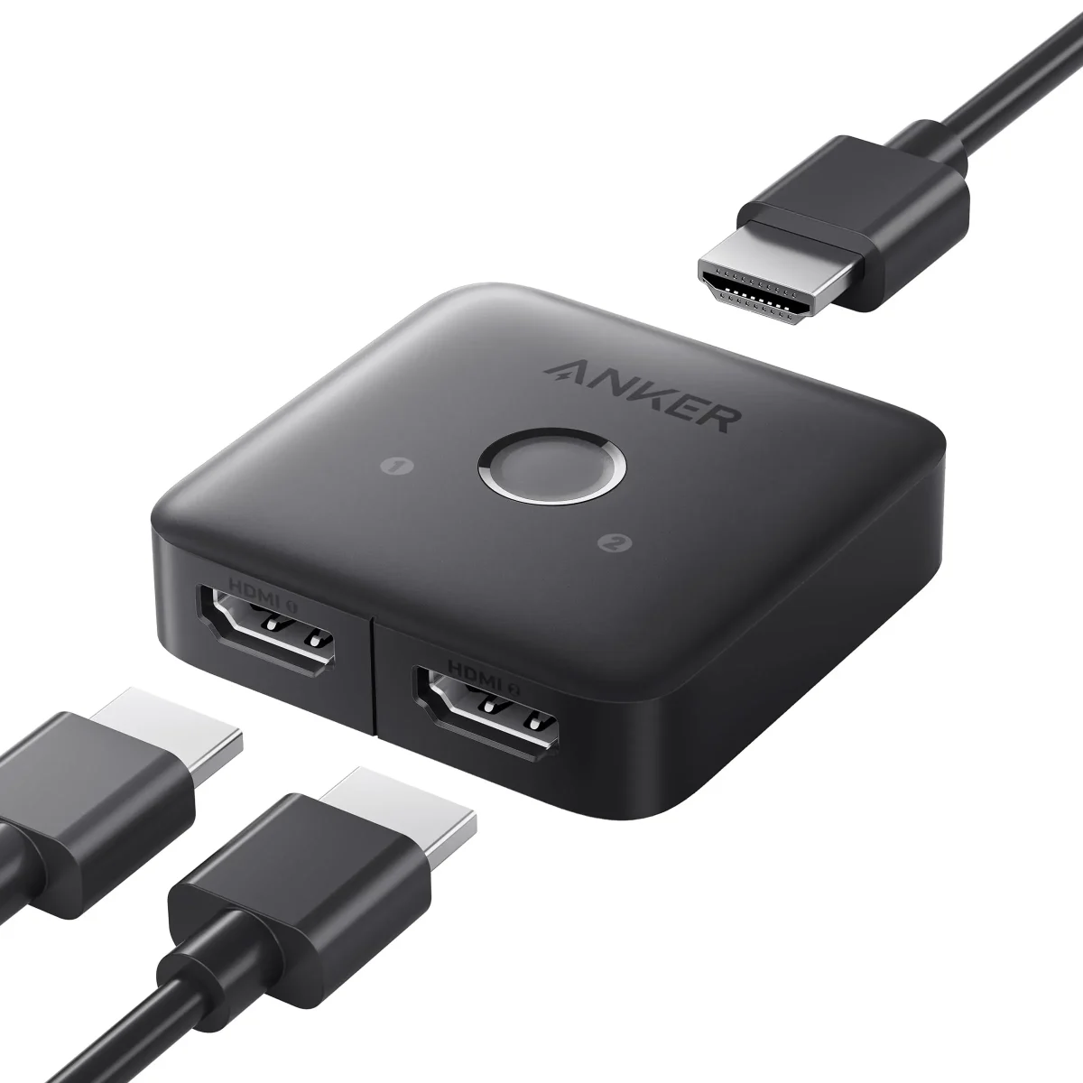 محول HDMI انكر 3 في 1 USB-C متعدد المنافذ - رمادي | Anker A83H10A1