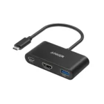 Anker Hub USB-C 3-in-1 - أسود | A8339HA1