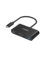 Anker Hub USB-C 3-in-1 - أسود | A8339HA1