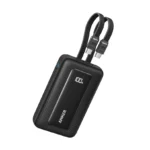 شاحن Anker Zolo Power Bank 10000mAh 35W مع كابلات USB-C مزدوجة مدمجة - أسود