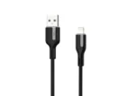 "كابل Choetech USB-A إلى Lightning (1 متر، TPE، أسود) - شحن ومزامنة موثوقة لأجهزة آبل "