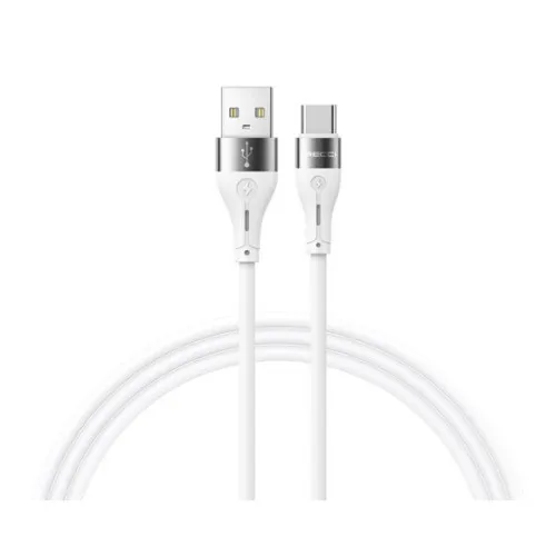 كيبل Recci RS11C شحن سريع USB-A إلى Type-C سيليكون 3A بطول 1 متر