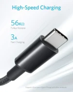 Anker PowerLine III Flow USB-C to USB-C Cable (60W, 1m) Braided-18-month warranty from the local official agent - Image 2