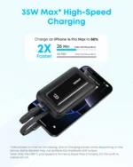 Anker Zolo Power Bank 10000mAh 35W Charger with Built-in Dual USB-C Cables - Black-18-month warranty from the local official agent - Image 5