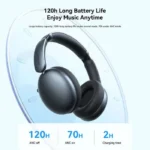 Joyroom JR-JH1 Wireless Earphones with Hybrid ANC Noise Cancelling Technology - Black - Image 6
