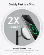 Anker MagGo Qi2 Charging Station (B25M3311) - 3-in-1 Ultra Magnetic Charging-18-month warranty from the local official agent - Image 6