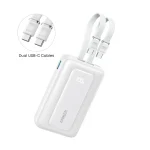 Anker 10000mAh 35W Power Bank with 2 Built-in USB-C Cables | White (Anker A1680H32) 18-month warranty from the local official agent - Image 2