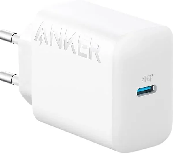 شاحن حائط انكر 20 وات USB-C - أبيض (PowerPort III Nano)