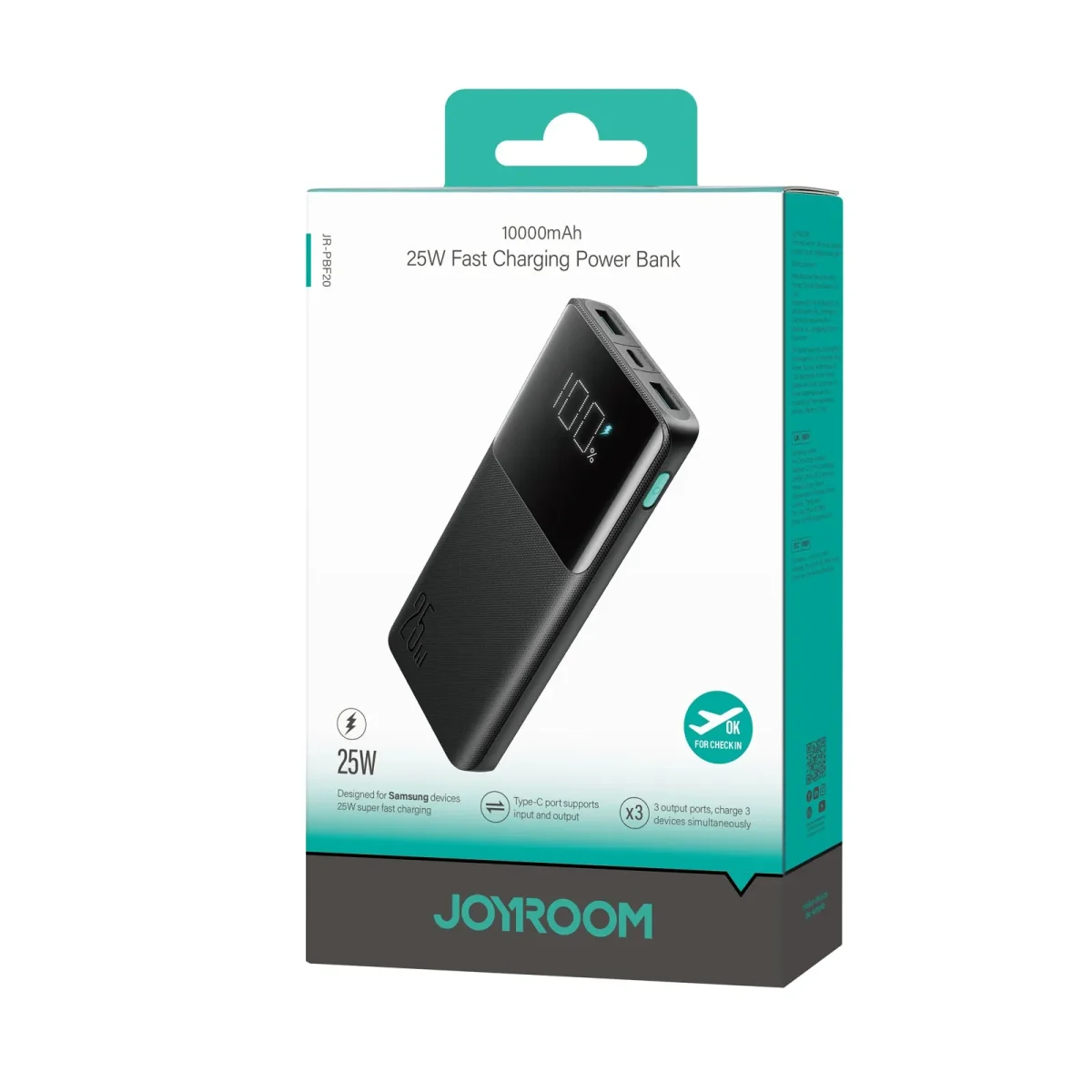 Joyroom JR-PBF20 Portable 10000mAh Power Bank with 25W Fast Digital Charging - Image 7