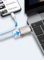 Joyroom S-H151 USB-C to USB-A (Female) Adapter with Lanyard Hole, Silver - Image 5