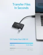 Anker Hub USB-C 3-in-1 - Black | A8339HA1-18-month warranty from the local official agent - Image 4