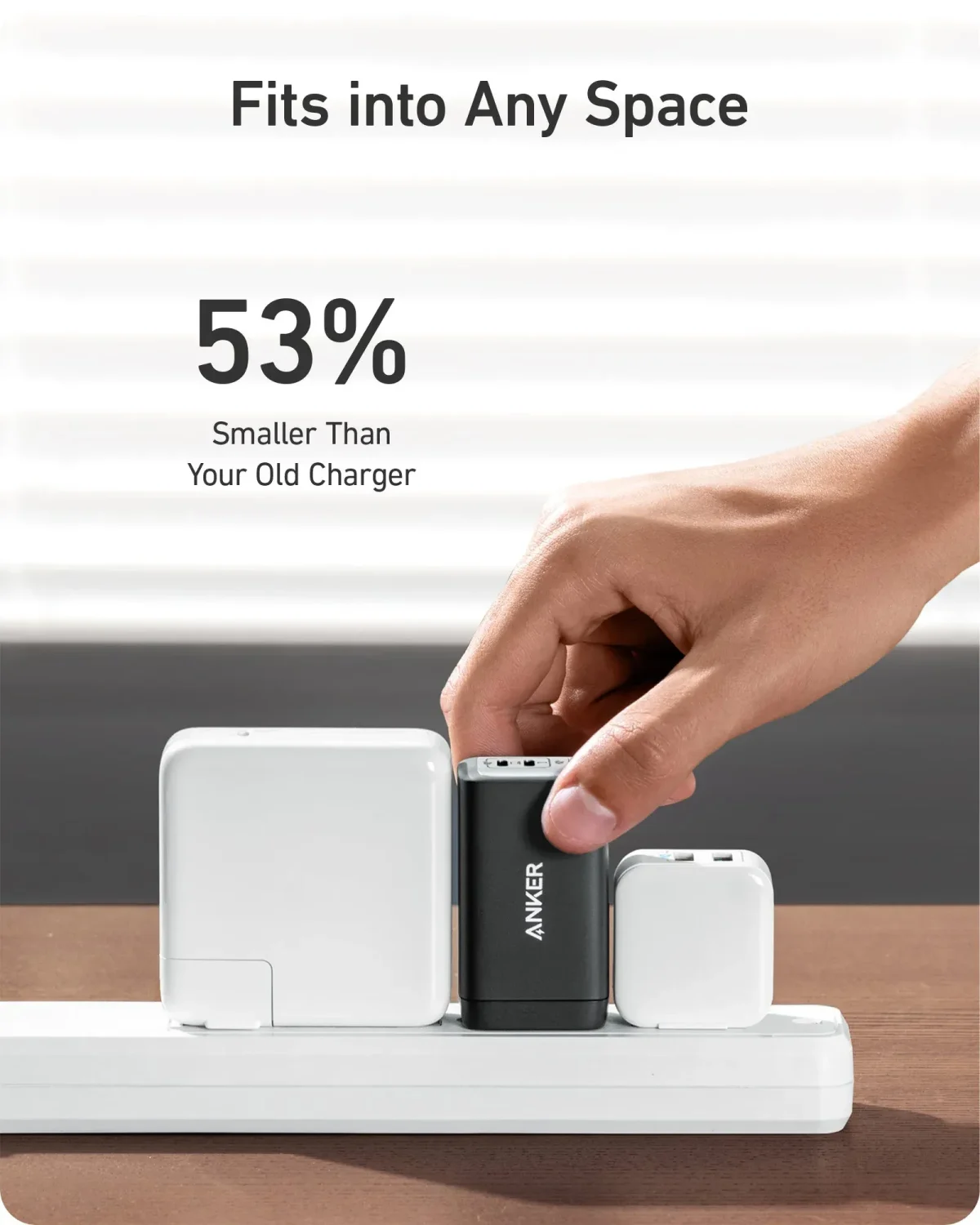 Anker PowerPort 3 3-in-1 Home Charger, 65W - Black | A2667G12 - Image 5