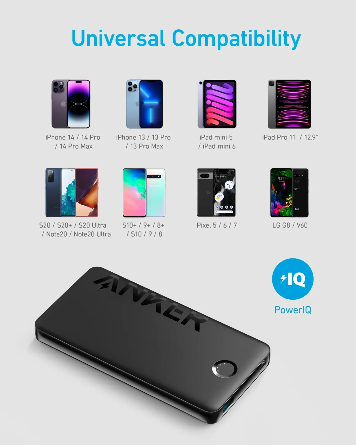 Anker 323 Portable Power Bank 10000mAh 12W - Black | A1334H11-18-month warranty from the local official agent - Image 3