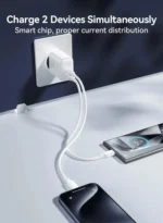 Joyroom JR-TCF12 20W Dual-Port USB-C Charger - White - Image 4