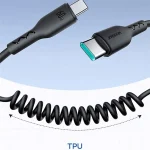 ⁦كابل شحن سريع ونقل بيانات للسيارة Joyroom SA38-CC3 من Type-C إلى Type-C بقوة 60 وات، 1 متر⁩ - الصورة ⁦4⁩