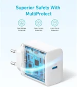 Anker 20W USB-C Wall Charger - White (PowerPort III Nano)18-month warranty from the local official agent - Image 3