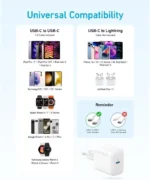 Anker 20W USB-C Wall Charger - White (PowerPort III Nano)18-month warranty from the local official agent - Image 2