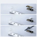 ⁦شاحن حائط Joyroom JR-TCF14 فائق النحافة 20 واط بمنفذي USB-C و USB-A (أبيض)⁩ - الصورة ⁦7⁩