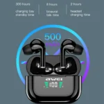 AWEI T29P Wireless Bluetooth 5.3 Noise Cancelling Earphones - Black - Image 4