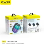 Owei Y525 Portable Wireless Bluetooth Speaker with RGB Lighting - Grey - Image 4