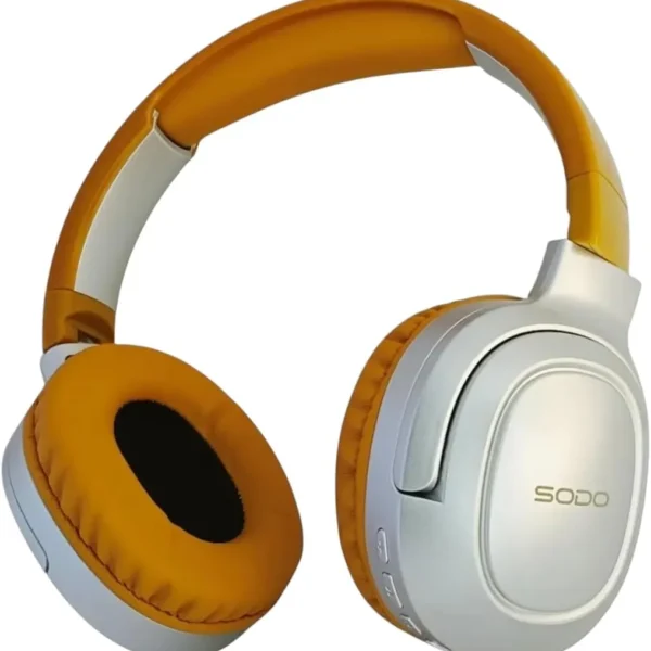 سماعة رأس لاسلكية Sodo SD-1105 بلوتوث 5.3 مع ميكروفون خارجي ودعم بطاقة SD - لون بني