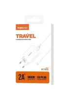 Recci RC58EL Lightning 2A 1m Charge and Sync Cable - White - Image 2