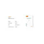 Recci REP-L09 Stereo Wired Earphones with Lightning Port and Microphone for iPhone - Image 6