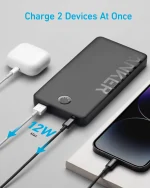 Anker 323 Portable Power Bank 10000mAh 12W - Black | A1334H11-18-month warranty from the local official agent - Image 2