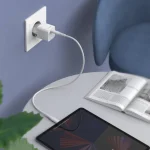 ⁦شاحن حائط Choetech Mini PD20W GaN USB- CPD5010 (أبيض)⁩ - الصورة ⁦2⁩