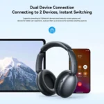 Joyroom JR-JH1 Wireless Earphones with Hybrid ANC Noise Cancelling Technology - Black - Image 2