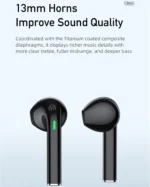 ⁦سماعات أذن T26 Pro لاسلكية داخل الأذن بخاصية إلغاء الضوضاء، بلوتوث 5.3 ومقاومة للماء IPX6 - أسود⁩ - الصورة ⁦2⁩