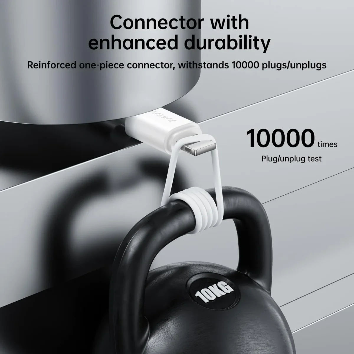 S-A9 White 0.25m USB-A to Lightning Fast Data Charging Cable - Image 6