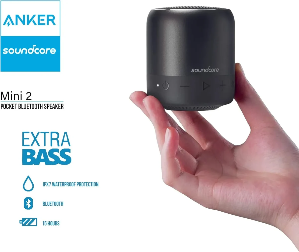 Soundcore Flute Mini 2 IPX7 Waterproof Bluetooth Speaker-18-month warranty from the local official agent - Image 4