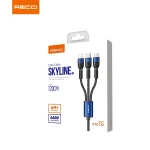 Recci 3 in 1 Fast Charging Cable (Lightning, Type-C, Micro) 120cm - RTC-T12 - Image 5