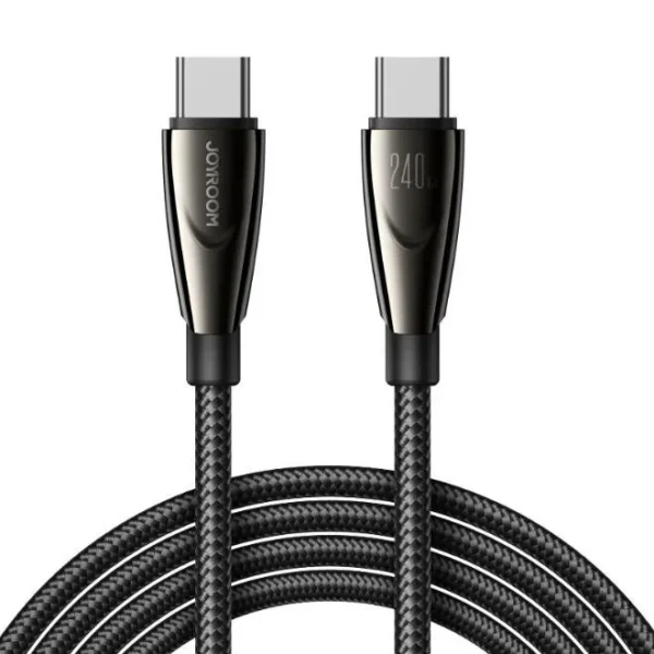 كيبل شحن بيانات سريع 240 واط SA31-CC5 Pioneer Series (Type-C إلى Type-C) 1.2 متر - أسود