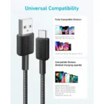 Anker 322 USB-A to USB-C Cable - 3 Feet - Black (A81H5H11)18-month warranty from the local official agent - Image 2