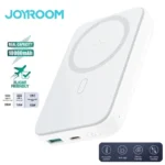 باور بانك لاسلكي مغناطيسي صغير Joyroom JR-W020 بقوة 20 واط وسعة 10000 مللي أمبير - أبيض