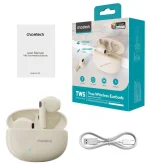Choetech BH-T24 TWS Wireless Bluetooth Earphones - Pearl White - Image 4