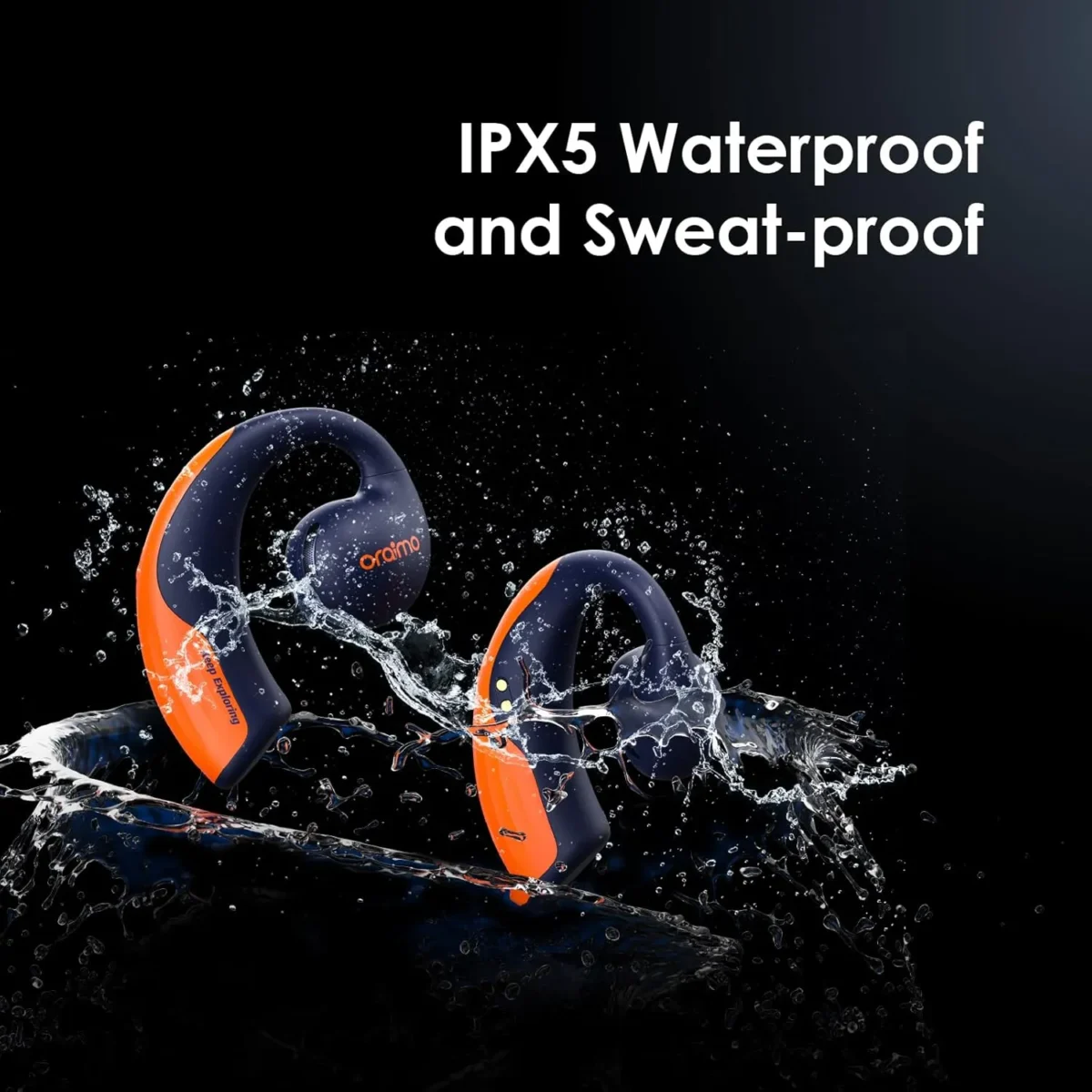 ⁦سماعات أذن لاسلكية Oraimo OpenPods مفتوحة مع 4 ميكروفونات ENC⁩ - الصورة ⁦2⁩