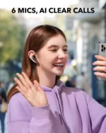 ⁦سماعات أذن Anker Soundcore P40i اللاسلكية: إلغاء ضوضاء تكيفي، صوت باص عميق، 60 ساعة تشغيل، وحافظة 2 في 1-ضمان 18 شهر من الوكيل الرسمي المحلي⁩ - الصورة ⁦2⁩