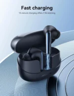 ⁦سماعات أذن لاسلكية Joyroom JR-FN2 Funpods True Wireless بتقنية البلوتوث (أسود)⁩ - الصورة ⁦4⁩