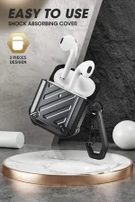 Recci Unicorn Beetle Pro Protective Case for Apple AirPods 1 and 2 Gold - Image 3