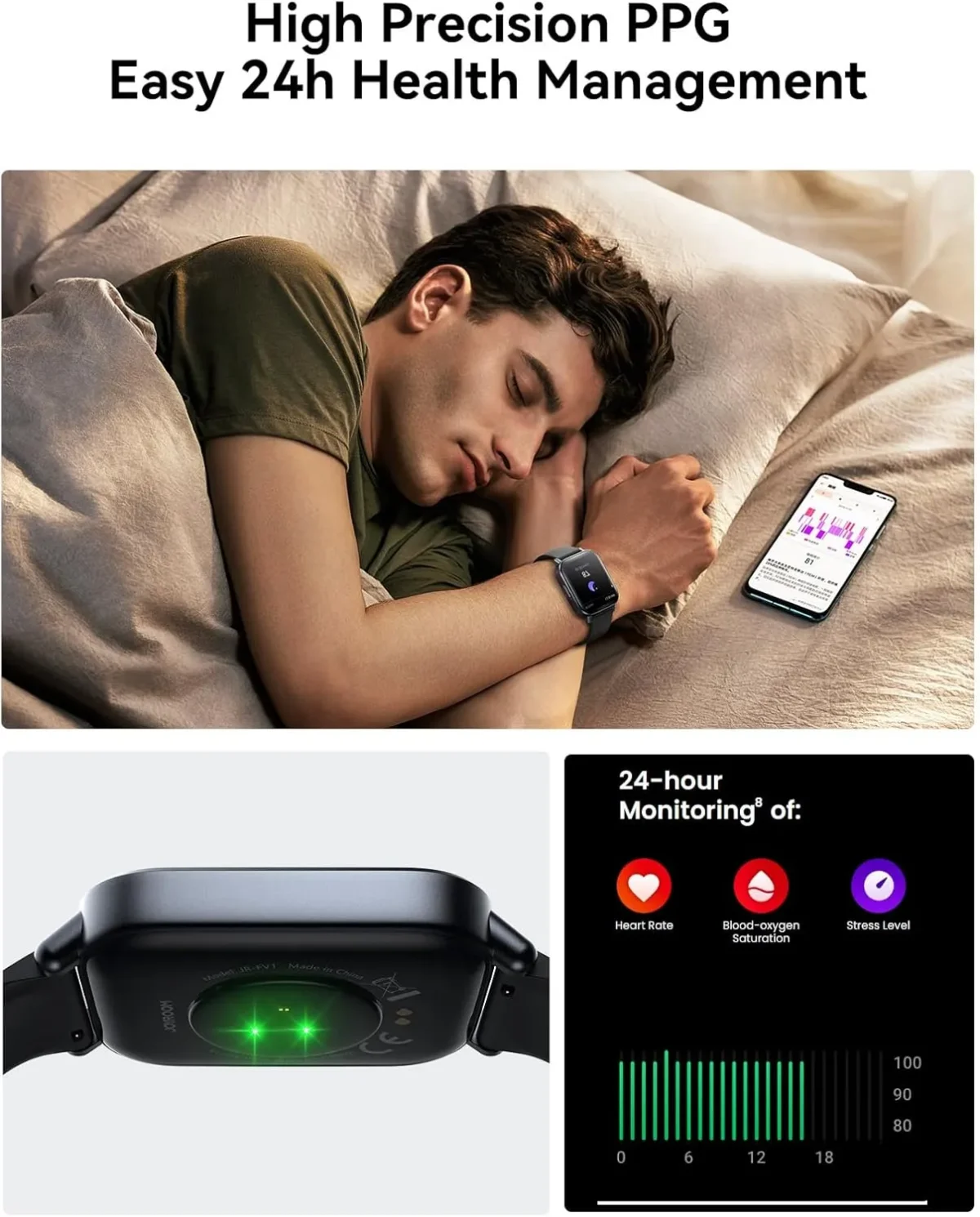 Joyroom Fit-Life JR-FT3S Smart Watch with 1.96-inch Screen and Bluetooth Calling - Space Grey - Image 5