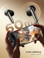 Joyroom JR-FN1 Wireless Earphones with Active Noise Cancelling and Environmental Technology, Black - Image 4