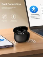 Joyroom JR-FN1 Wireless Earphones with Active Noise Cancelling and Environmental Technology, Black - Image 3