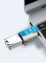 Joyroom S-H151 USB-C to USB-A (Female) Adapter with Lanyard Hole, Silver - Image 3