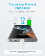 Anker 322 USB-C to USB-C Cable - Ultra Fast Charging and Syncing A81F6-18-month warranty from the local official agent - Image 3