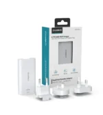 Choetech PD6011 PD65W GaN Ultra-Slim Dual USB-C & USB-A Port Wall Charger, White - Image 2