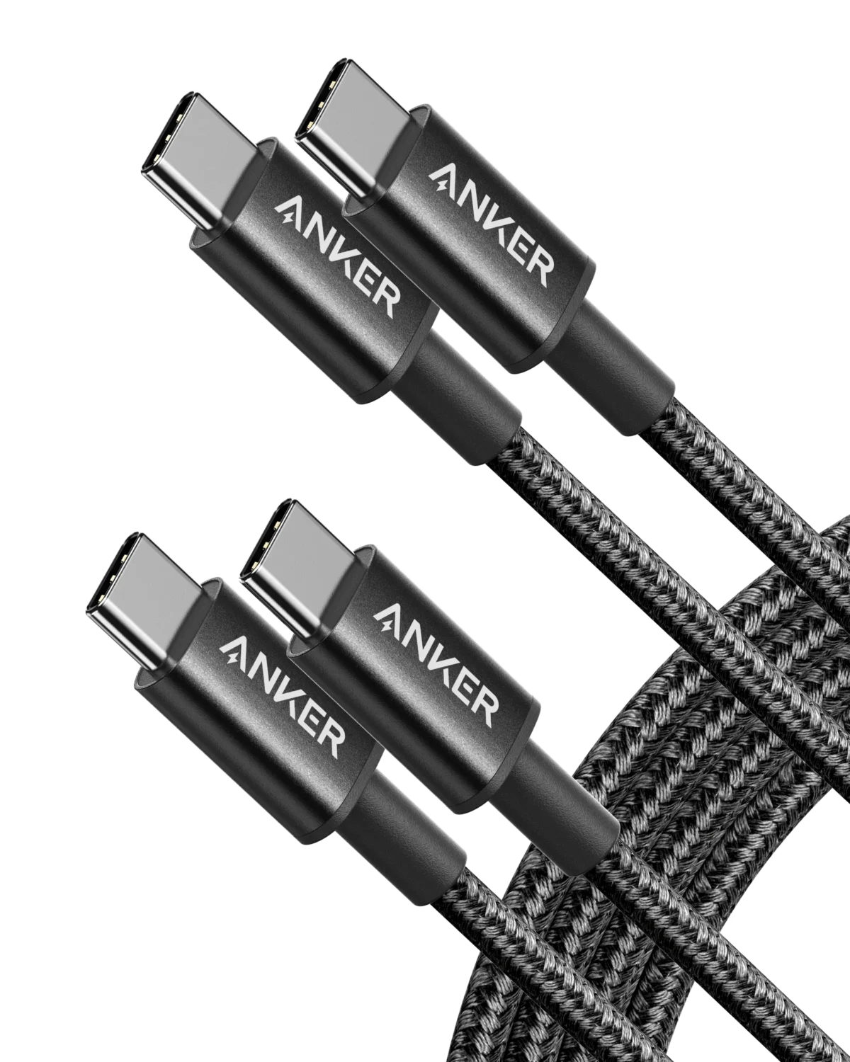 كابل Anker PowerLine III Flow USB-C إلى USB-C (60 واط، 1 متر) مضفر
